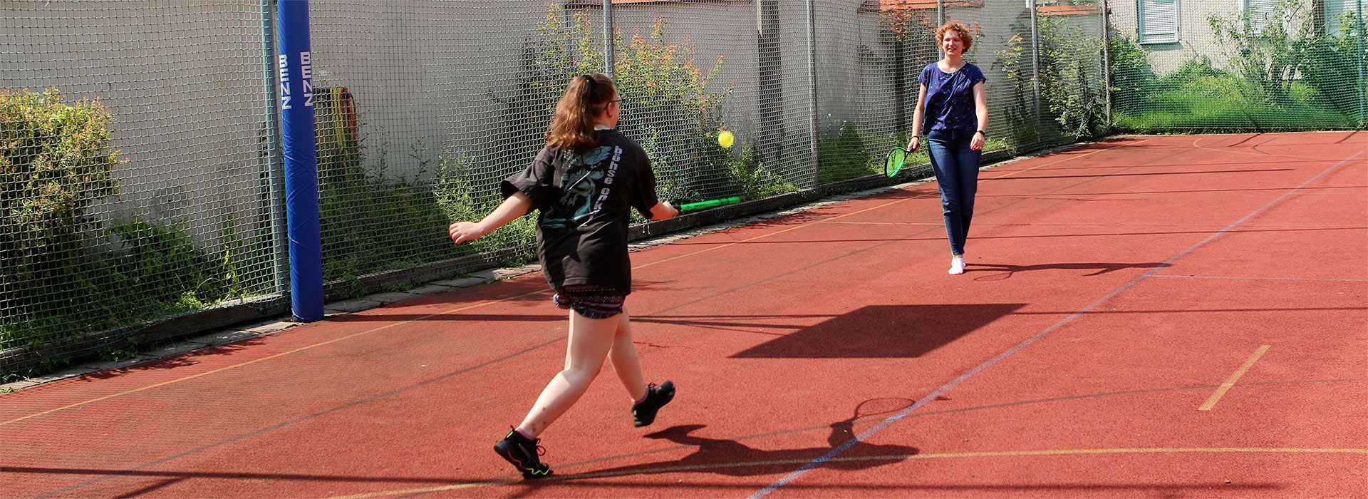 Auf dem Sportplatz